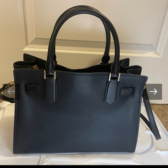 NWT Items
MICHAEL KORS HAMILTON BLACK LEATHER MEDIUM SATCHEL HANDBAG - Picture 3 of 6